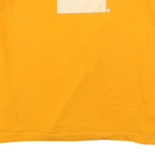 Adidas Men's Yellow XXL Graphic Print Cotton T-Shirt