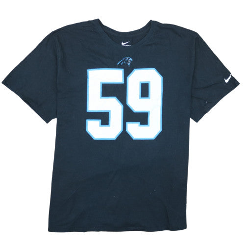 Nike Men's Black Carolina Panthers 59 Kuechly 4XL Athletic T-Shirt