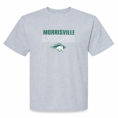 Nike Men's Grey Morrisville Lacrosse Athletic Fit T-Shirt XXL