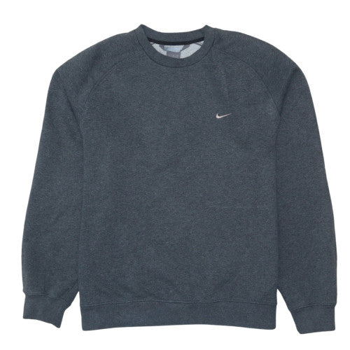 Nike Men's Grey XL Pullover Fleece Sweatshirt Crew Neck Regular Fit