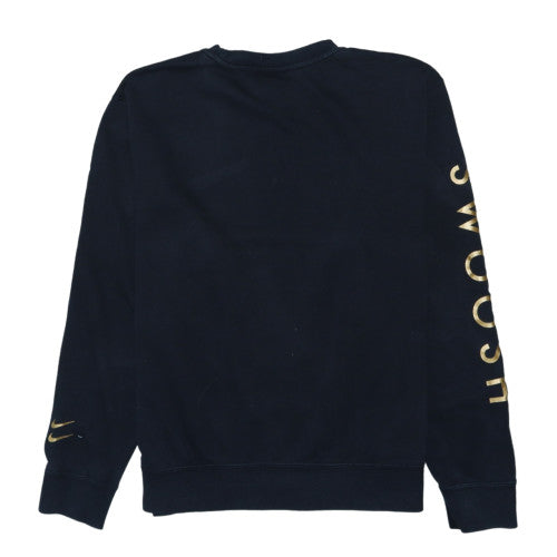 Nike Men's Black Pullover Sweatshirt M Graphic Print Crew Neck