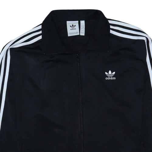 Adidas Men's Black XL Track Jacket Full Zip Activewear
