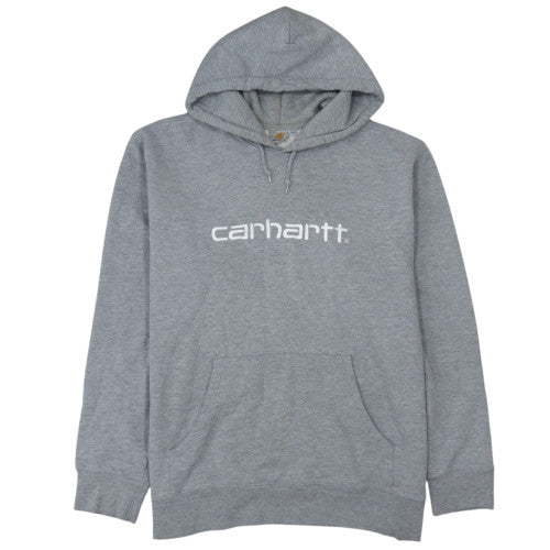Carhartt Men's Grey 2XL Pullover Hoodie Logo Fleece Sweatshirt