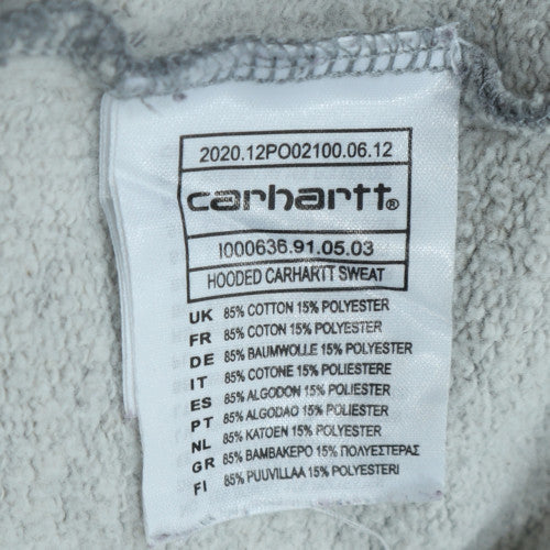 Carhartt Men's Grey 2XL Pullover Hoodie Logo Fleece Sweatshirt