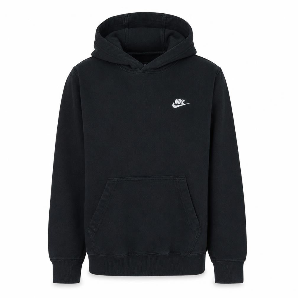 Front view of Nike Men's Black XS Pullover Hoodie Fleece Sweatshirt