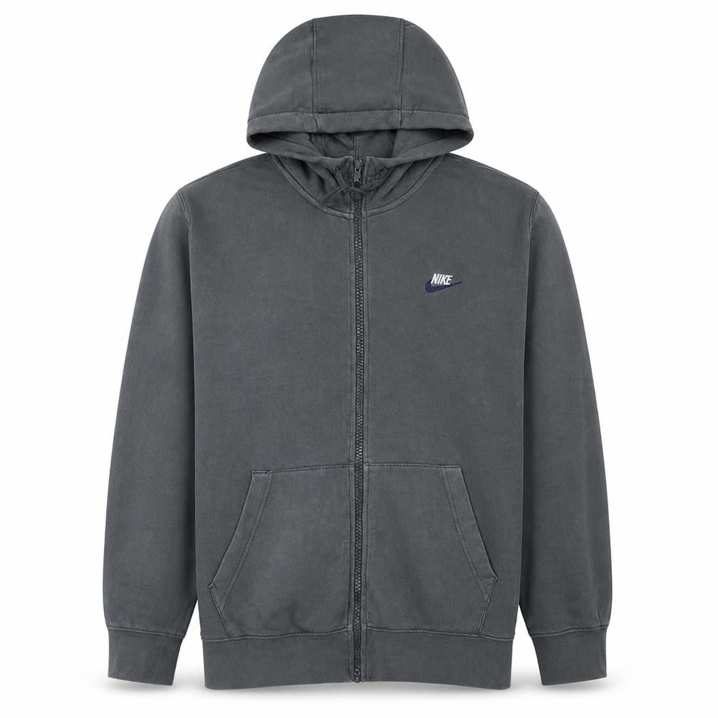 Nike Men's Grey Full Zip Hoodie XL Fleece Casual Sportswear