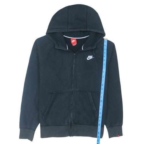 Nike Men's Black Full Zip Fleece Hoodie L Regular Fit