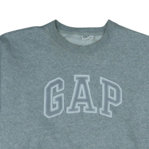 GAP Mens Grey XXL Crew Neck Pullover Sweatshirt Cotton Blend