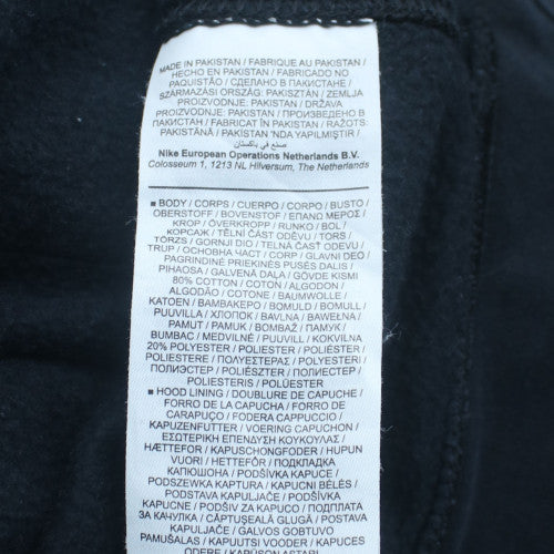 Nike Men's Blue Pullover Hoodie Medium Graphic Logo Sportswear