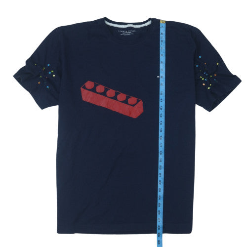 Tommy Hilfiger Men's Navy Graphic Short Sleeve Crew Neck T-Shirt XXL