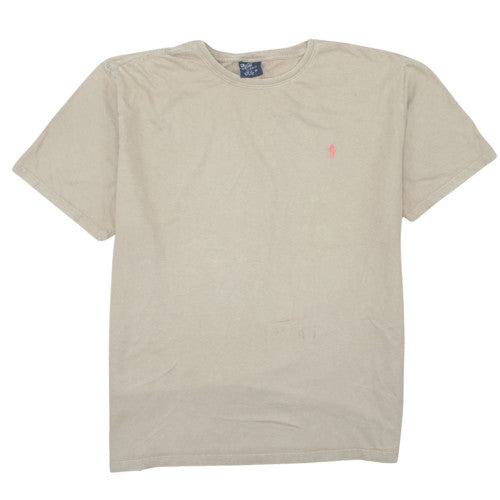 Polo Ralph Lauren Men's Beige Cotton Short Sleeve T-Shirt XL