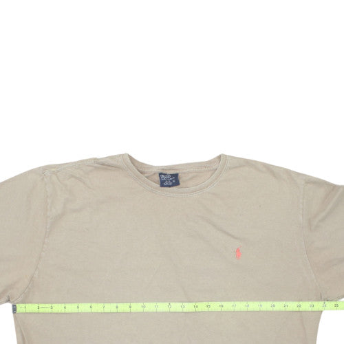 Polo Ralph Lauren Men's Beige Cotton Short Sleeve T-Shirt XL