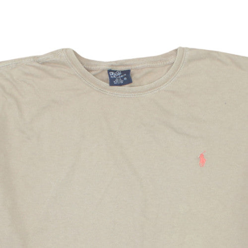 Polo Ralph Lauren Men's Beige Cotton Short Sleeve T-Shirt XL
