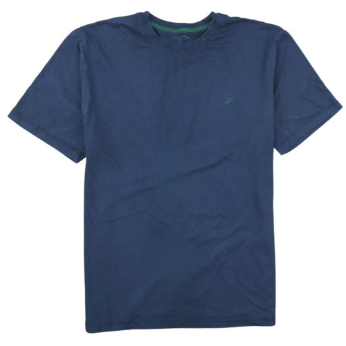 Nautica Men's Navy Blue Crew Neck Short Sleeve Cotton T-Shirt Size XL