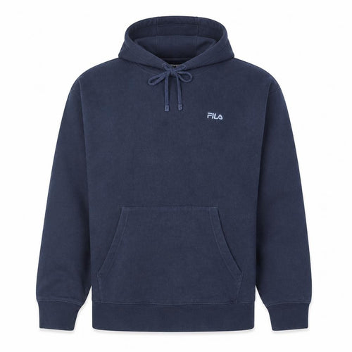 FILA Men's Blue XL Pullover Hoodie Cotton Blend Fleece Sweatshirt