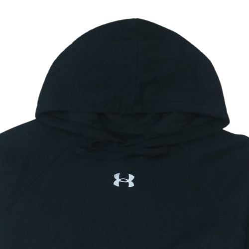 Under Armour Men's Black Pullover Hoodie Large Cotton Blend