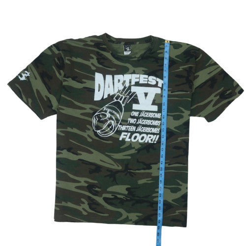 Code V Men's Camouflage Dartfest V Graphic Cotton T-Shirt 2XL
