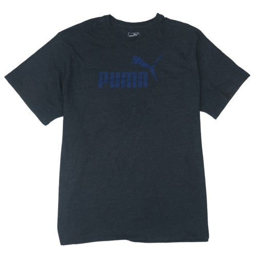 Puma Men's Black 2XL Logo Basic Short Sleeve T-Shirt