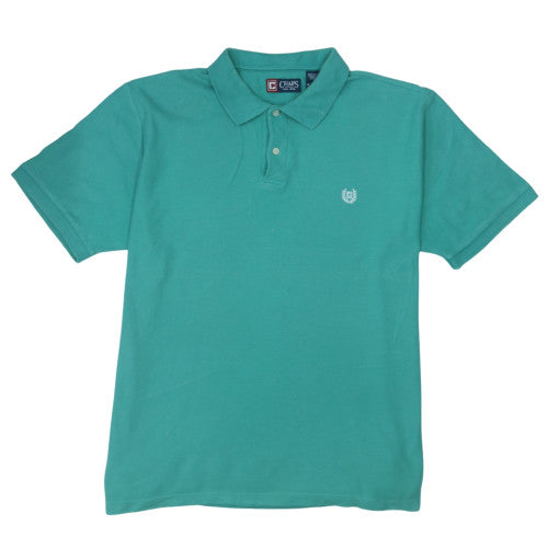 Chaps Men's Green Polo Shirt XL Cotton Short Sleeve Classic Fit