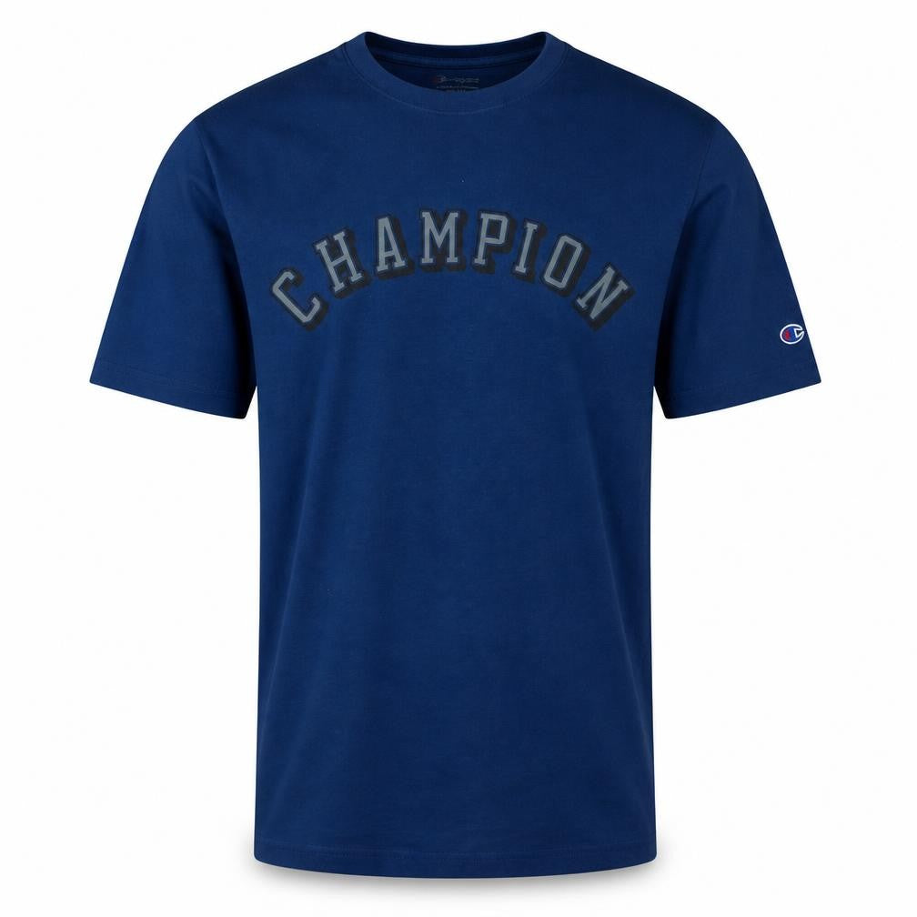 Champion Mens Blue XL Crew Neck Cotton T-Shirt