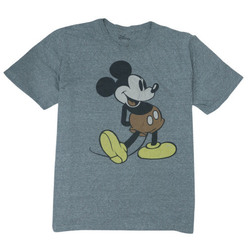 Disney Men's Grey Mickey Mouse Graphic T-Shirt XL