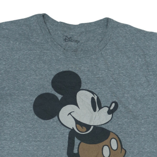 Disney Men's Grey Mickey Mouse Graphic T-Shirt XL