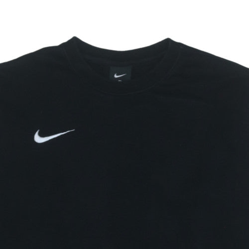 Nike Men's Black Crew Neck Fleece Pullover Sweatshirt M