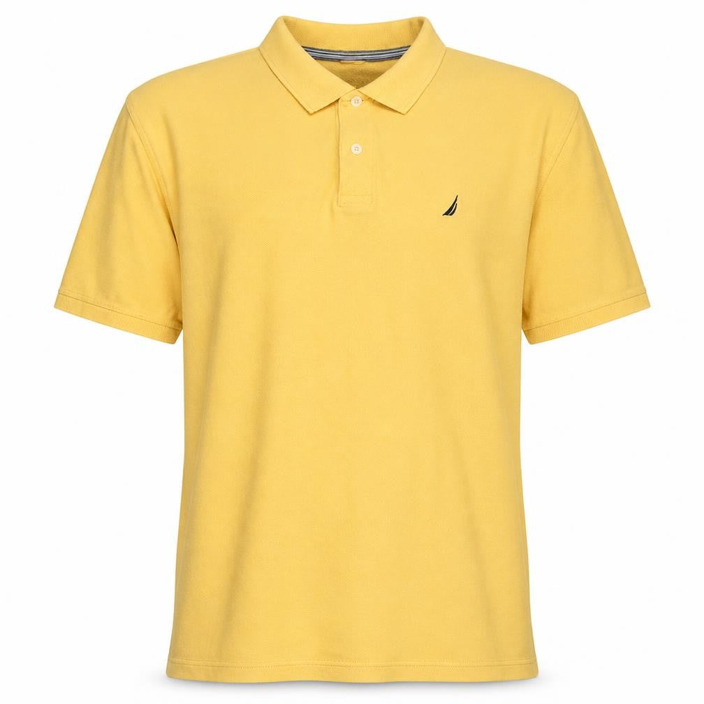 Nautica Men's Yellow Short Sleeve Polo Shirt XXL Classic Fit