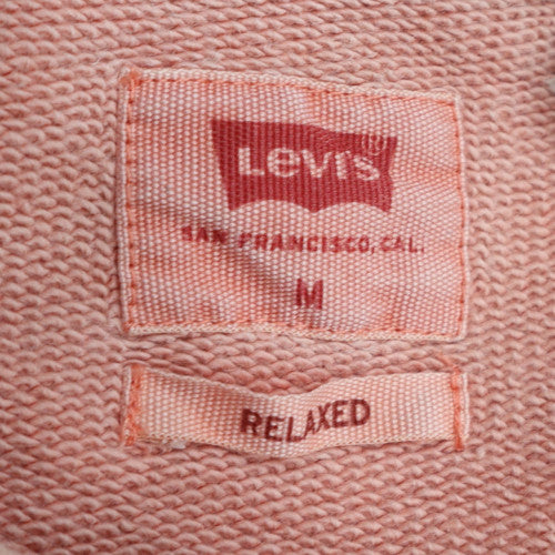 Levi's Mens Pink Relaxed Sweatshirt Crew Neck M Cotton Casual