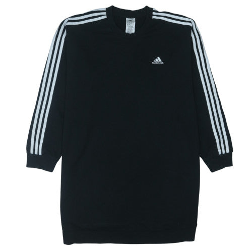 Adidas Women's Black L 16-18 Crew Neck Pullover Sweatshirt