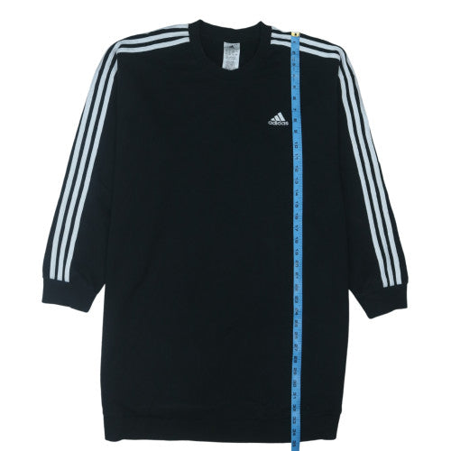Adidas Women's Black L 16-18 Crew Neck Pullover Sweatshirt