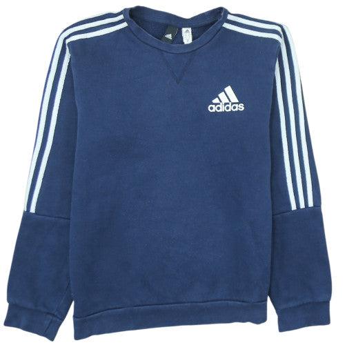 Adidas Men's Blue Classic Crew Neck Pullover Sweatshirt M