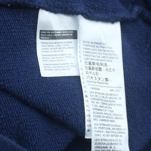 Levi's Men's Blue Full Zip Hoodie S Regular Fit Cotton Blend