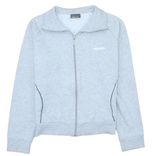 Reebok Girls Grey Track Jacket Size 10-11 Years Full Zip Activewear