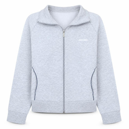 Reebok Girls Grey Track Jacket Size 10-11 Years Full Zip Activewear