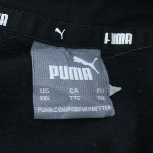 Puma Men's Black XXL Pullover Hoodie with Logo Detail
