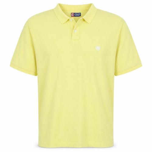 Chaps Men's Yellow Cotton Short Sleeve Polo Shirt XL