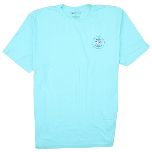 Nautica Men's Blue 3XL Nautical Graphic Short Sleeve T-Shirt