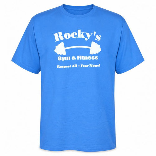 Reebok Men's Blue Rocky's Gym & Fitness Crew Neck Short Sleeve T-Shirt L