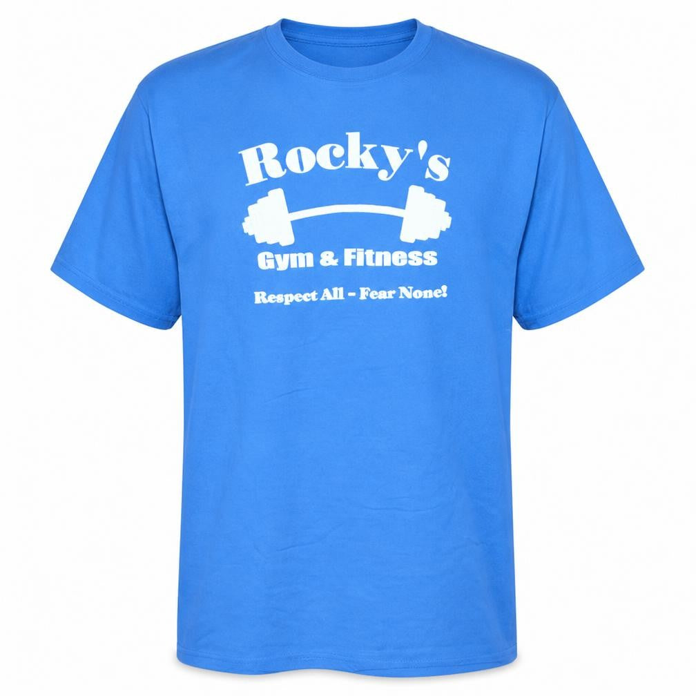 Reebok Men's Blue Rocky's Gym & Fitness Crew Neck Short Sleeve T-Shirt L