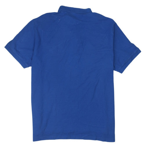 Chaps Men’s Blue 2XL Cotton Polo Shirt Classic Fit