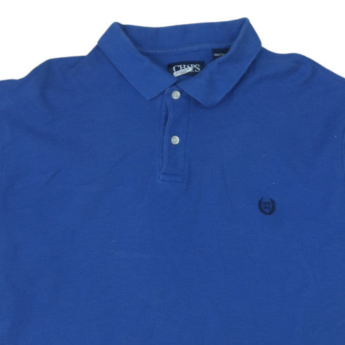 Chaps Men’s Blue 2XL Cotton Polo Shirt Classic Fit
