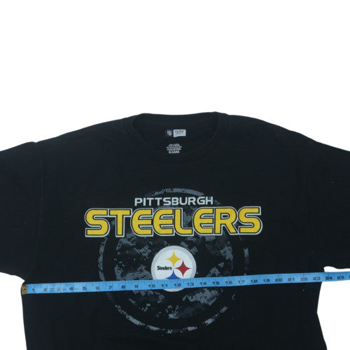 NFL Team Apparel Men's Black Pittsburgh Steelers XL T-Shirt