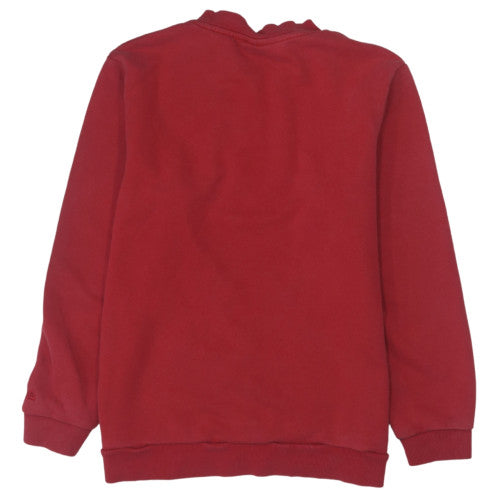 Fila Womens Red Crew Neck Pullover Sweatshirt Size 14