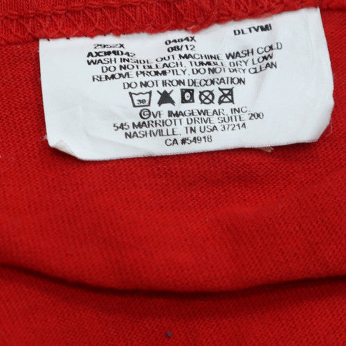 MLB Genuine Merchandise Men's Red Phillies Hamels 35 Cotton T-Shirt XL