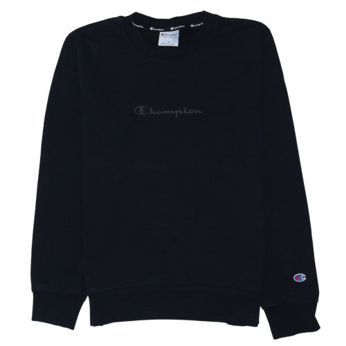 Champion Men Black Medium Crew Neck Pullover Sweatshirt