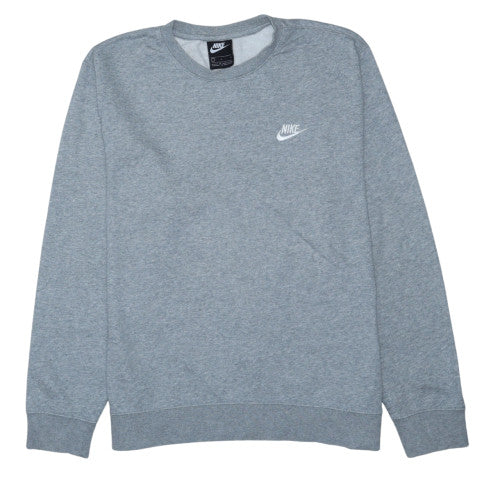 Nike Mens Grey Crew Neck Pullover Sweatshirt L
