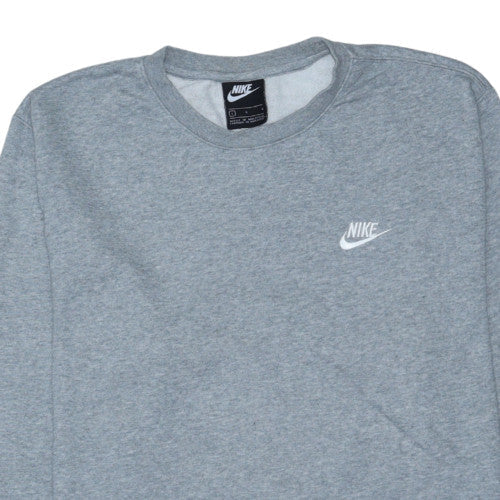 Nike Mens Grey Crew Neck Pullover Sweatshirt L