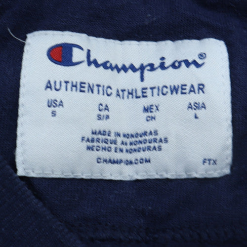 Champion Men's Blue Small Pullover Sweatshirt Crew Neck Fleece