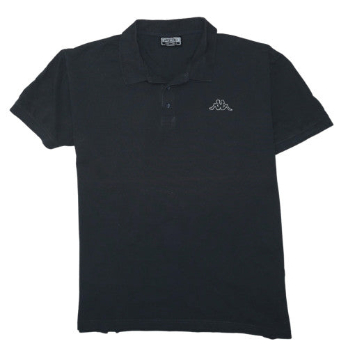 Kappa Mens Black 3XL Polo Shirt Cotton Short Sleeve Classic Fit